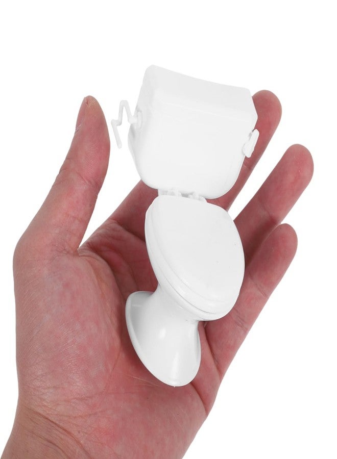 JECOMPRIS 8pcs Doll House Toilets: Mini Toilets 1/12 Scale Toilet Seat Miniature Toilet for Dolls Playset Accessories - Image 3